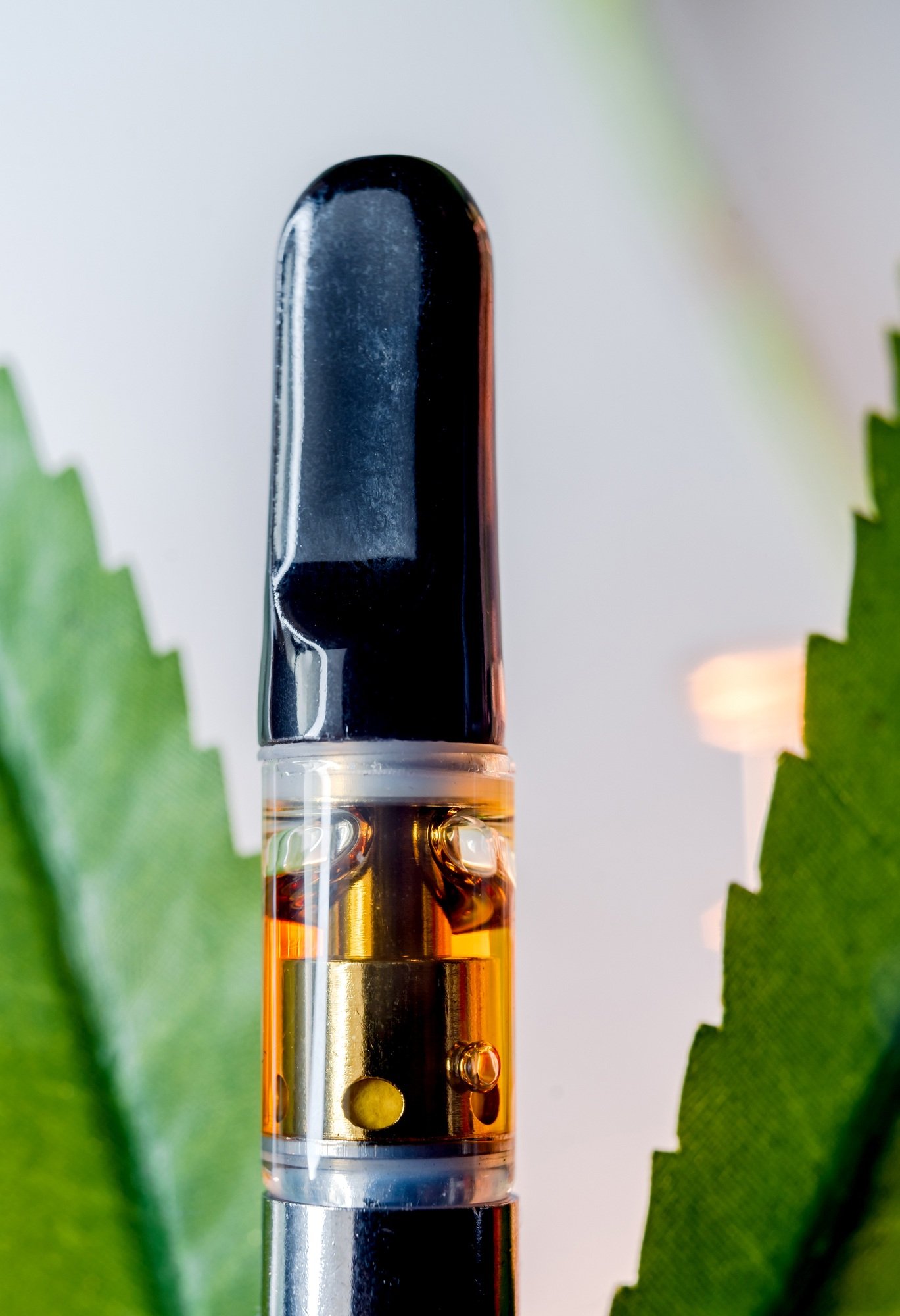 Macro shot of HHC distillate Vapes Hexahydrocannabinol is a psychoactive half synthetic cannabinoid